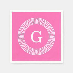 Guardanapo De Papel Cor-de-rosa-quente 2 Whats - Quadro-chave grego -