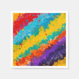 Guardanapo De Papel Cor de tinta da festa Salpicos coloridos Festa