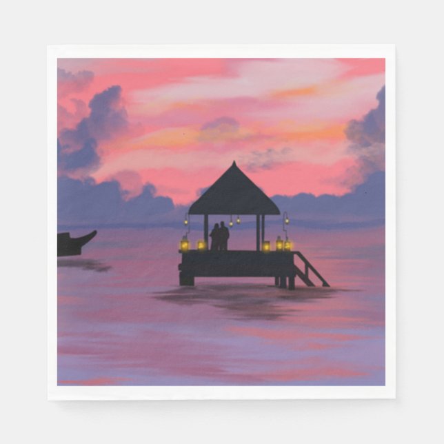 Guardanapo De Papel Cor do amor (Frente)