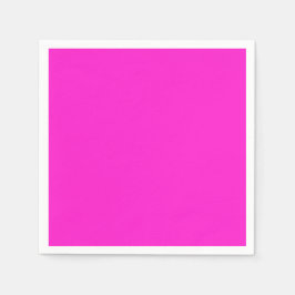 Guardanapo De Papel Cor Magenta Quente Sólida