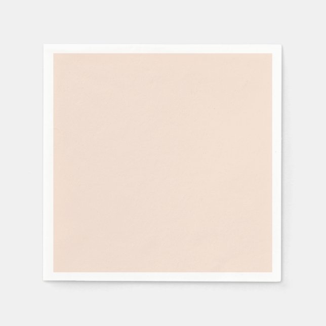 Guardanapo De Papel Cor rosa champanhe cor sólida simples (Frente)