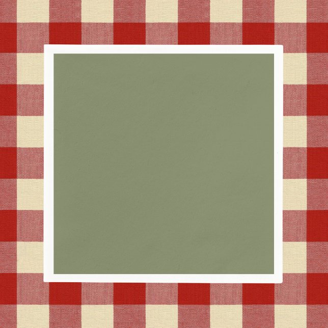 Guardanapo De Papel Cor Sálida Verde Sage (Criador carregado)