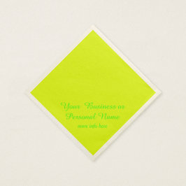 Guardanapo De Papel cor sólida amarela neon