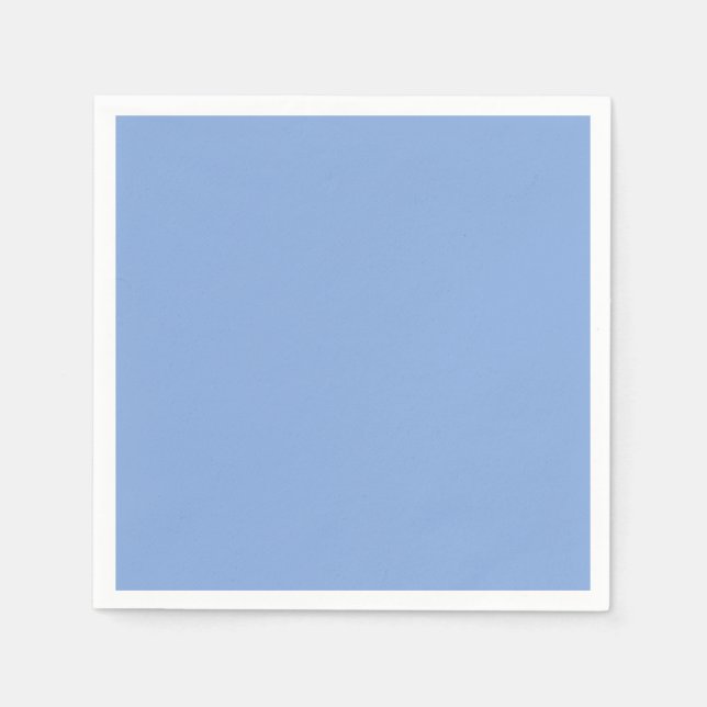 Guardanapo De Papel Cor Sólida Azul Claro (Frente)