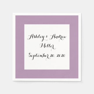 Guardanapo De Papel Cor Sólida de Alta Extremidade Roxa lavanda