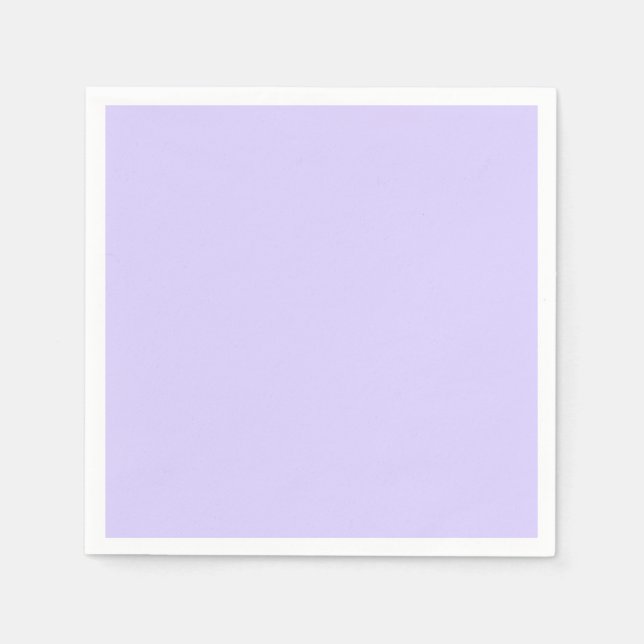 Guardanapo De Papel Cor Sólida Lilac do Pastel | Clássico | Elegante (Frente)