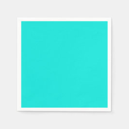 Guardanapo De Papel Cor Sólida Turquesa Brilhante