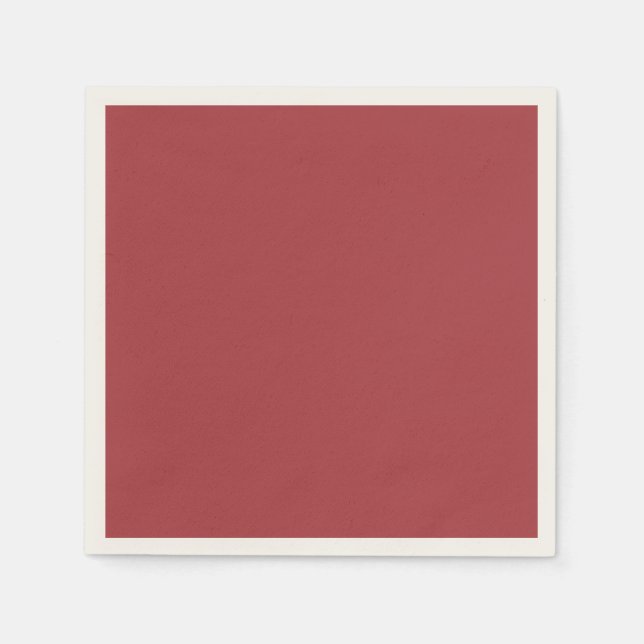 Guardanapo De Papel Cor sólida vermelho escuro (Frente)