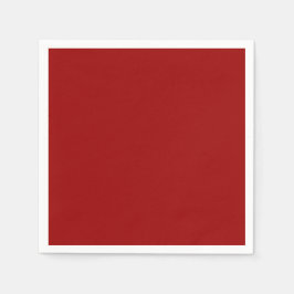 Guardanapo De Papel Cor Sólido Vermelho Crimson | Clássico | Elegante