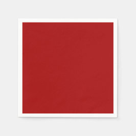 Guardanapo De Papel Cor Sólido Vermelho da Apple, Amarra Escura