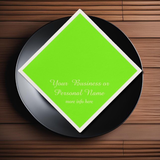 Guardanapo De Papel cor verde fluorescente sólida (Criador carregado)