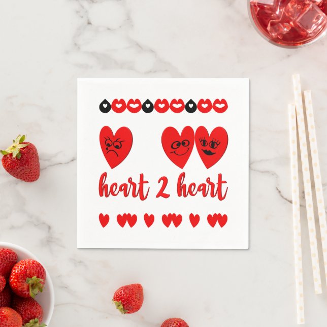 Guardanapo De Papel Coração a Coração (Insitu)