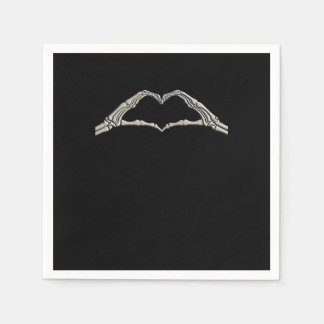 Guardanapo De Papel Coração Ativo Mãos Ósseas