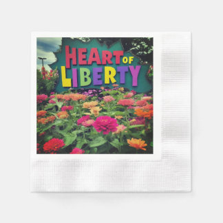 Guardanapo De Papel Coração da liberdade