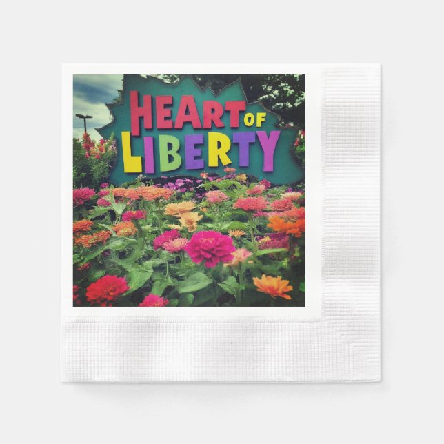 Guardanapo De Papel Coração da liberdade (Frente)