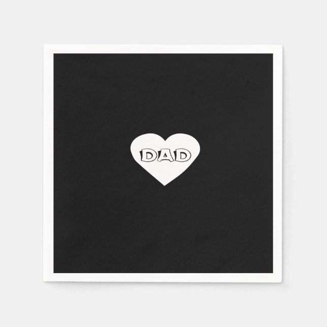Guardanapo De Papel coração do pai (Frente)