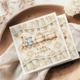 Guardanapo De Papel Corações Chá de fraldas Neutro do Comboio de Aquar