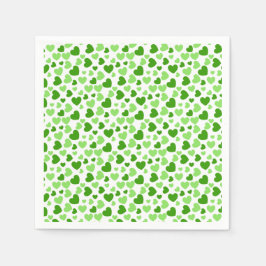 Guardanapo De Papel Corações Coloridos e Dimensionados Aleatoriamente