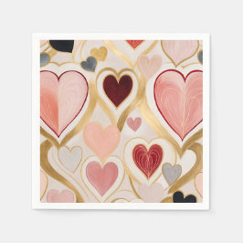 Guardanapo De Papel Corações de Amor