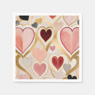 Guardanapo De Papel Corações de Amor
