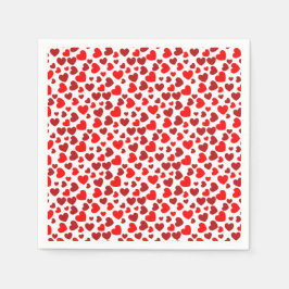 Guardanapo De Papel Corações de Cores e Tamanhos Aleatórios