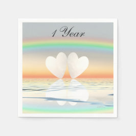 Guardanapo De Papel Corações de Papel de Aniversário de 1rua