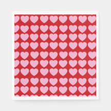 Corações de São Valentão Rosa em Vermelho