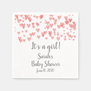 Guardanapo De Papel Corações espalhados no ar