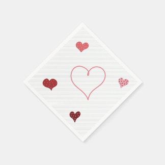 Guardanapo De Papel Corações por Sionna