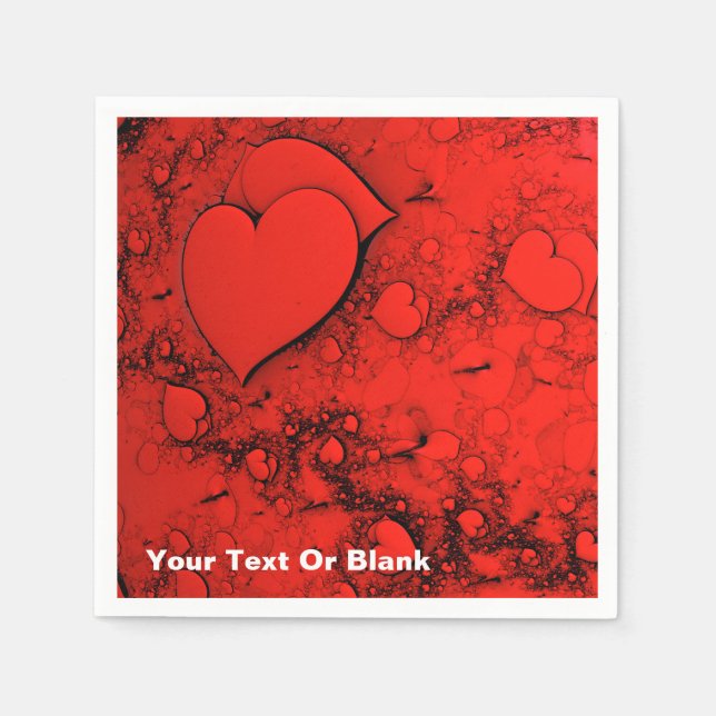 Guardanapo De Papel Corações Sensíveis (Frente)
