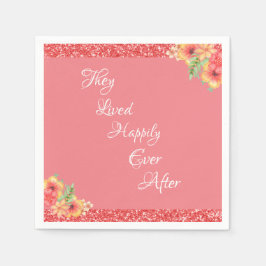 Guardanapo De Papel Coral rosa Bonito