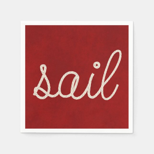 Guardanapo De Papel Corda náutica para vela (Frente)