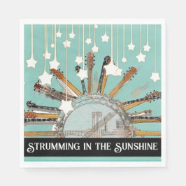 GUARDANAPO DE PAPEL CORDAS DE GUITAR NO SOL