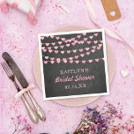 Guardanapo De Papel Cordas de Pé-de-Obra Chá de panela<br><div class="desc">Celebre em estilo com estes elegantes e tenentes guardanapos de chá de panela. Esta design é fácil de personalizar com sua redação de eventos especiais e seus convidados ficarão entusiasmados quando eles virem esses fraldos fabulosos. Itens correspondentes podem ser encontrados na coleção.</div>