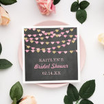 Guardanapo De Papel Cordas de Pé-de-Obra Chá de panela<br><div class="desc">Celebre em estilo com estes elegantes e tenentes guardanapos de chá de panela. Esta design é fácil de personalizar com sua redação de eventos especiais e seus convidados ficarão entusiasmados quando eles virem esses fraldos fabulosos. Itens correspondentes podem ser encontrados na coleção.</div>