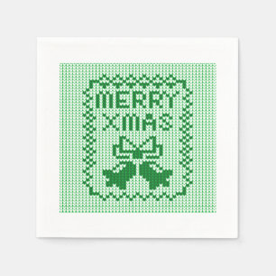Guardanapo De Papel Cordéis feios de camisolas e Feliz Natal w