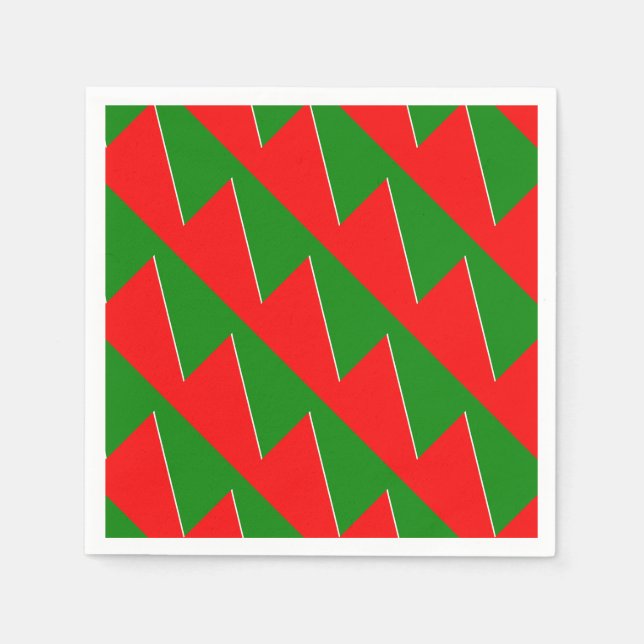 Guardanapo De Papel Cores da Bandeira Nacional da Bielorrússia (Frente)