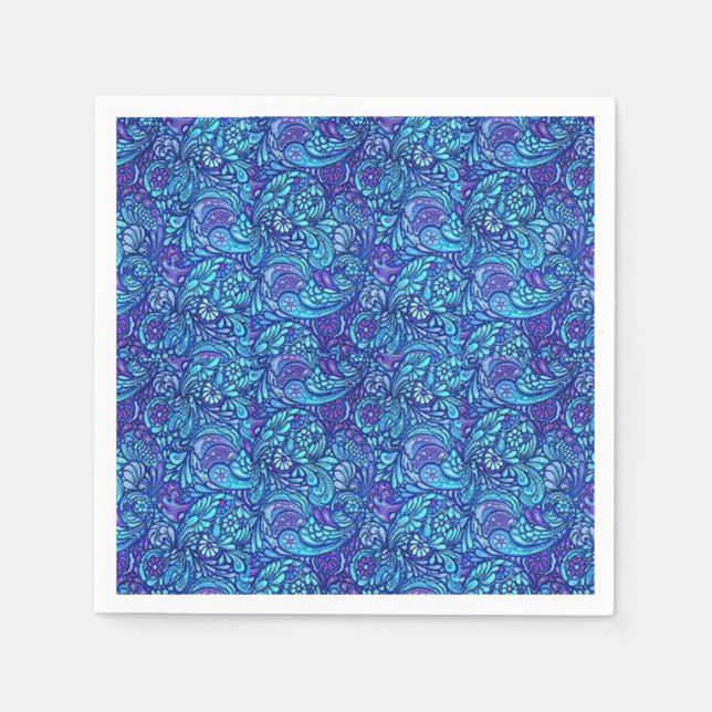 Guardanapo De Papel Cores de estilos clássicos (Frente)