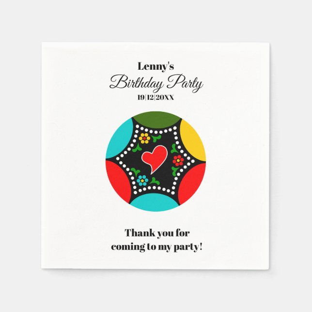 Guardanapo De Papel Cores do galo português (Frente)