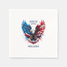 Guardanapo De Papel Cores Patriotas Personalizadas América Bold Eagle