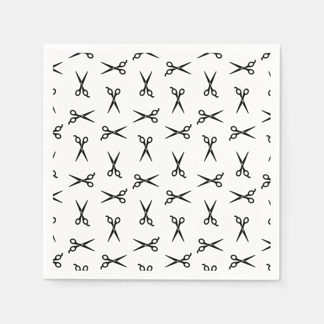 Guardanapo De Papel Cores PERSONALIZADAS DA Barbershop Salon (Frente)