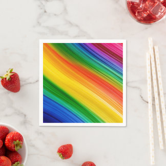 Guardanapo De Papel Cores vibrantes de arco-íris