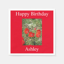 Guardanapo De Papel Corfu Red Poppies