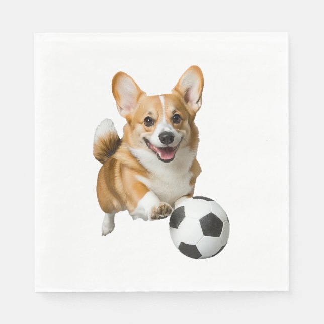 Guardanapo De Papel Corgi (Frente)
