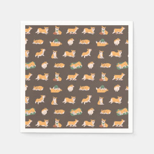 Guardanapo De Papel Corgi de Bela Reprodução