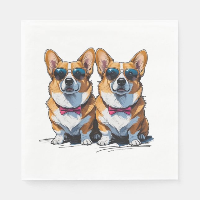 Guardanapo De Papel Corgi Dread Deluxe (Frente)
