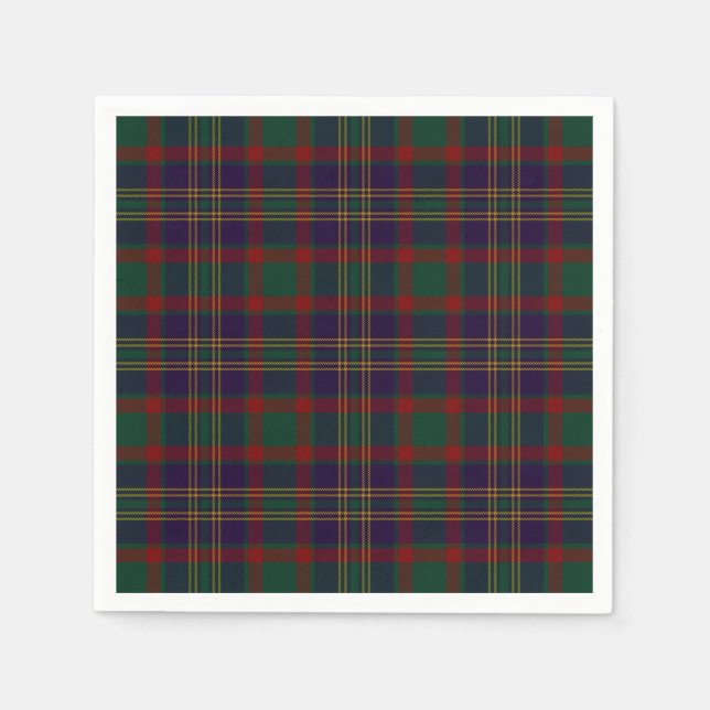 Guardanapo De Papel Cork County Irish Tartan (Frente)