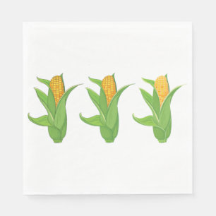 Guardanapo De Papel Corn Cobs Paper Napkins