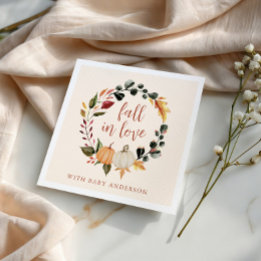 Guardanapo De Papel Coroa de Abóbora para Baby Shower de Enamoramento