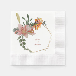 Guardanapo De Papel Coroa de Flor Silvestre